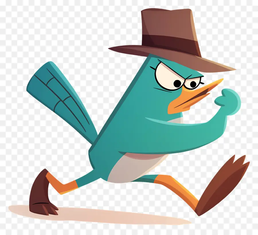 Perry L'ornithorynque，Ornithorynque Bleu PNG