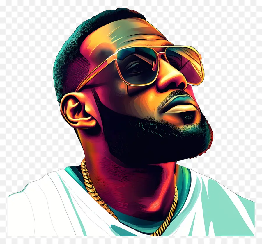 Lebron James，Illustration Colorée PNG