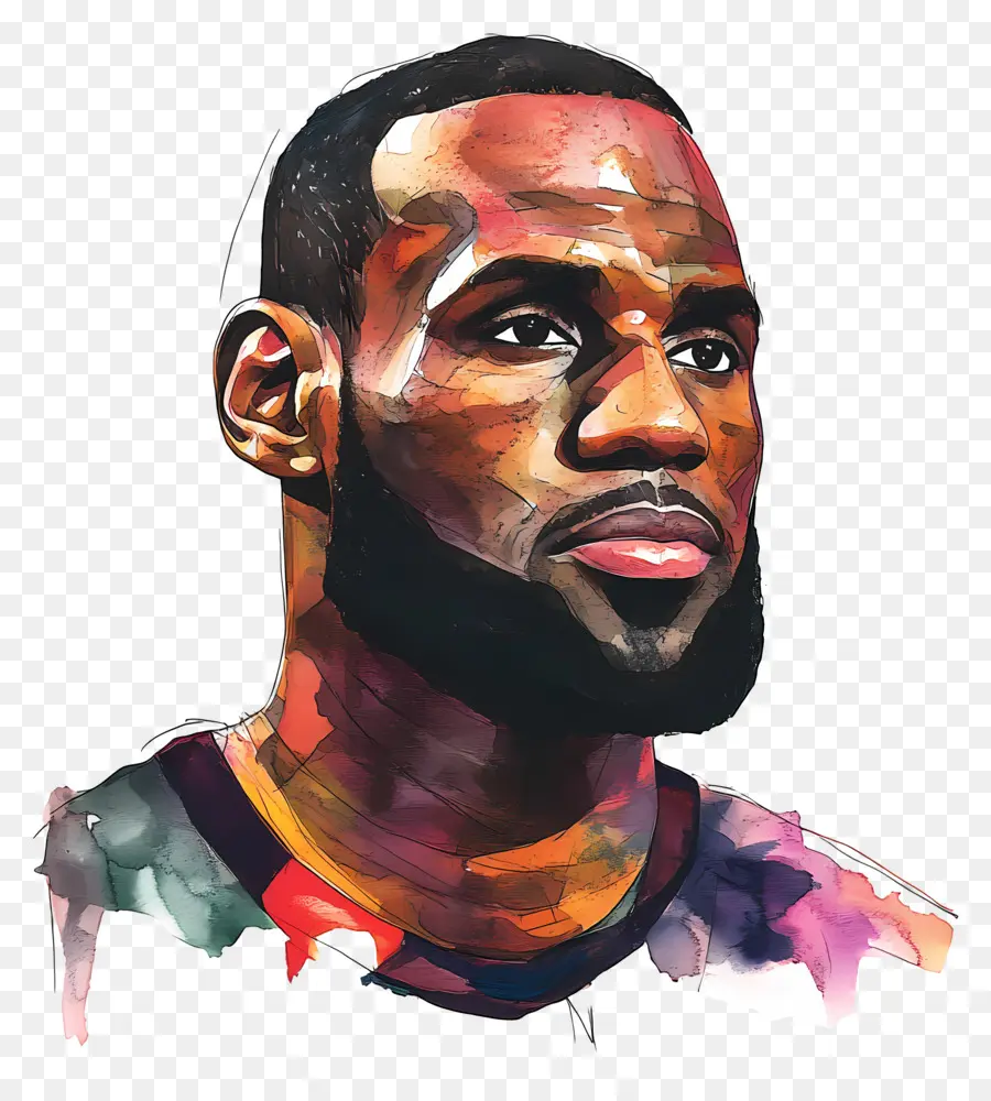 Lebron James，Illustration De Portraits PNG