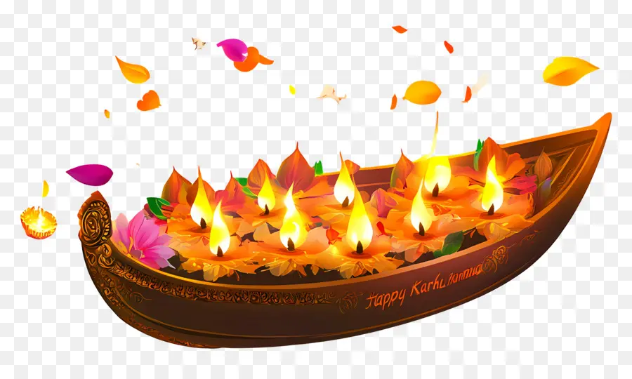 Karthika Purnima，Bateau Décoratif PNG