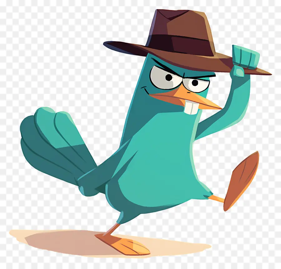 Perry L'ornithorynque，Agent Platypus En Action PNG