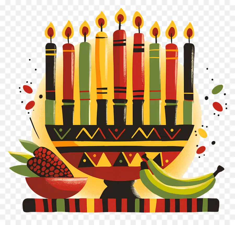 Joyeux Kwanzaa，Kwanzaa Kinara PNG