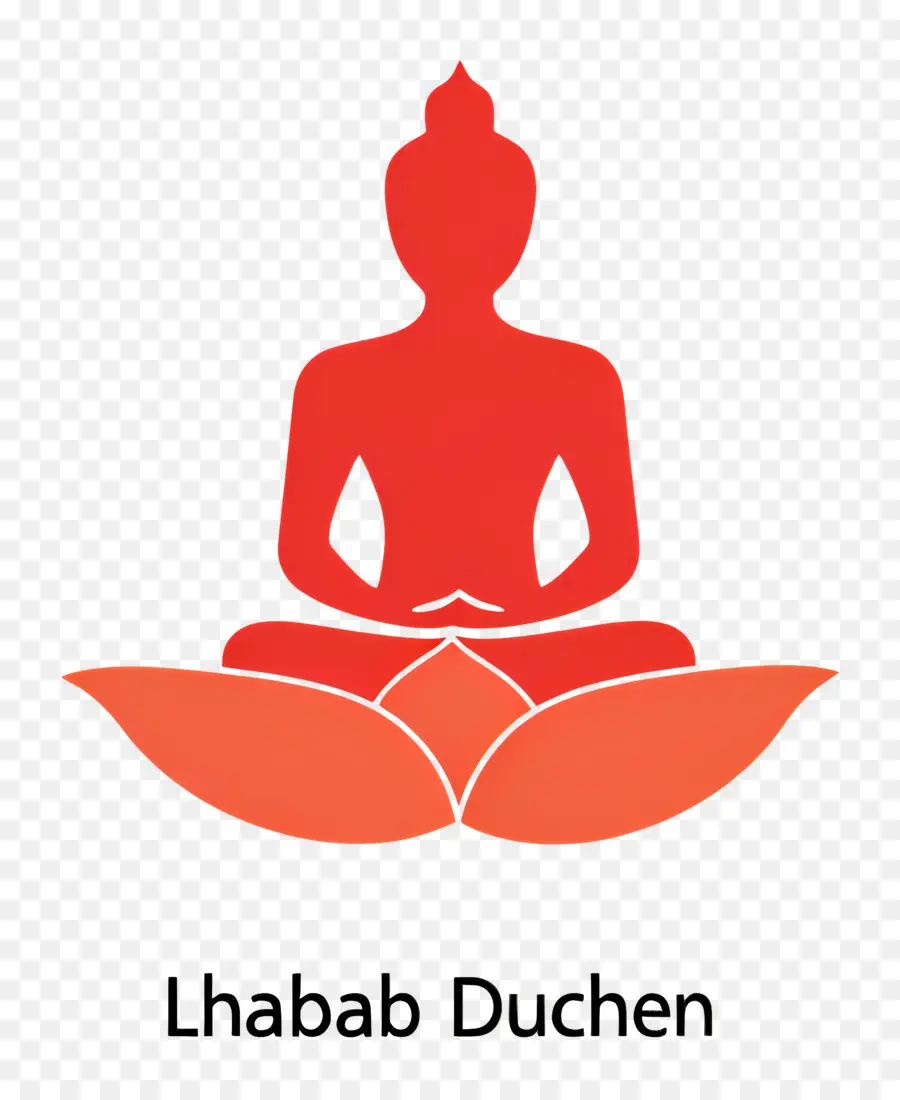 Lhabab Duchen，Silhouette De Bouddha PNG