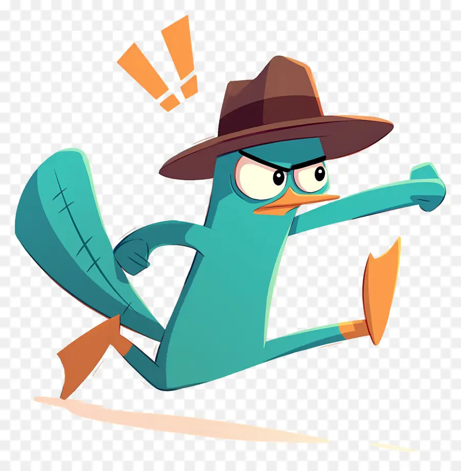 Perry L'ornithorynque，Agent Platypus En Action PNG