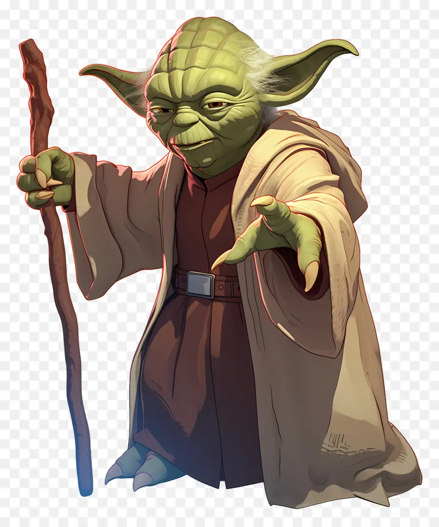 Yoda，Extraterrestre Sage Et Vert PNG