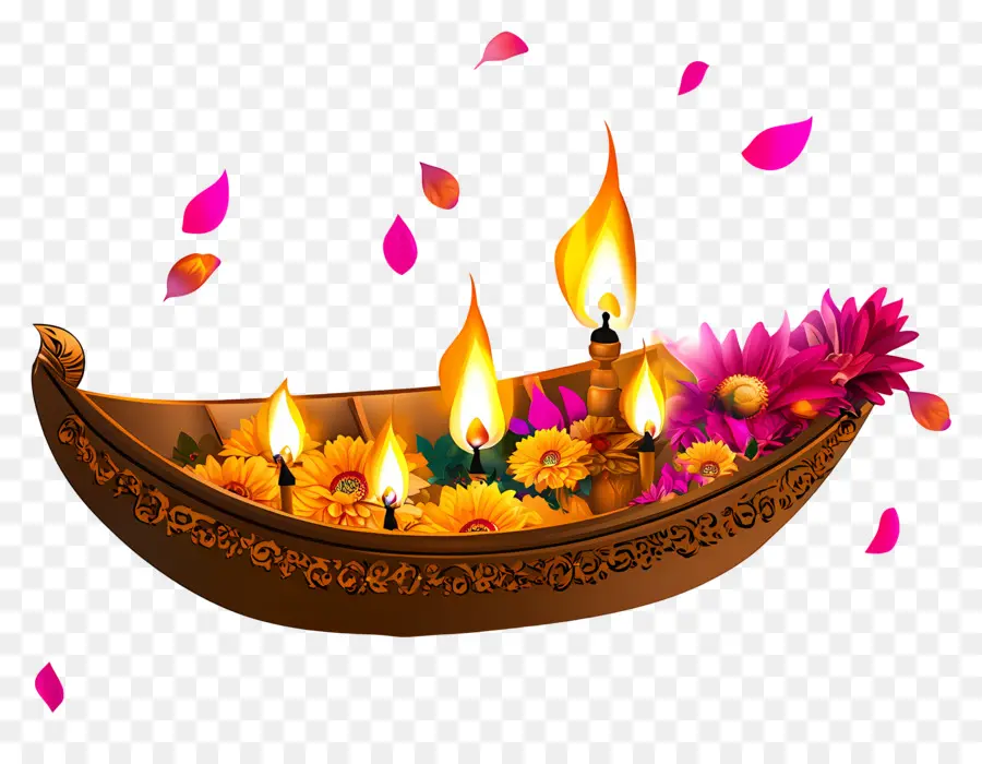 Karthika Purnima，Bateau Décoratif PNG