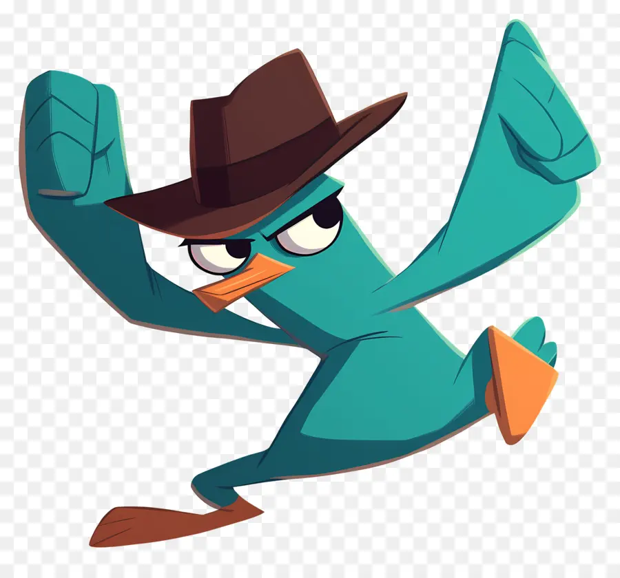 Perry L'ornithorynque，Ornithorynque Bleu PNG