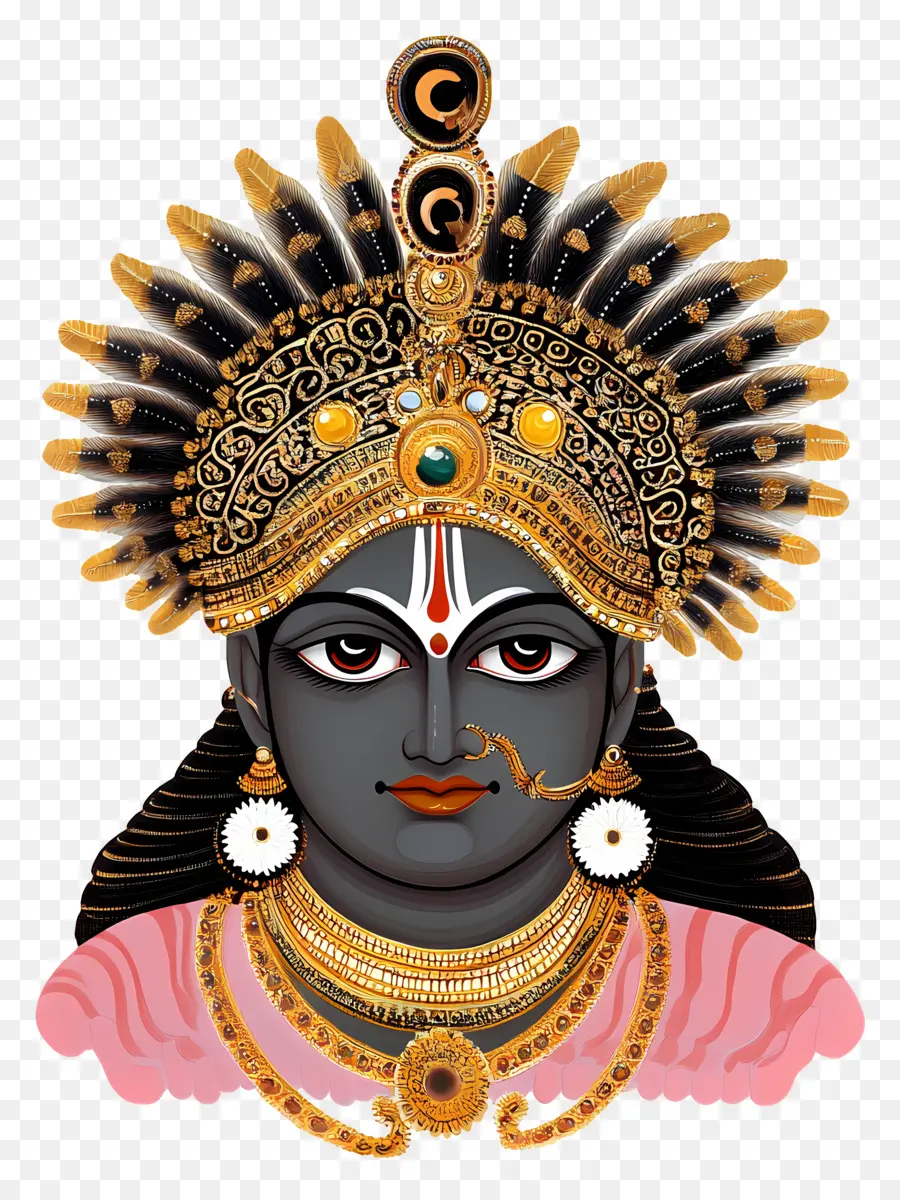 Shrinathji，Illustration De La Divinité Hindoue PNG