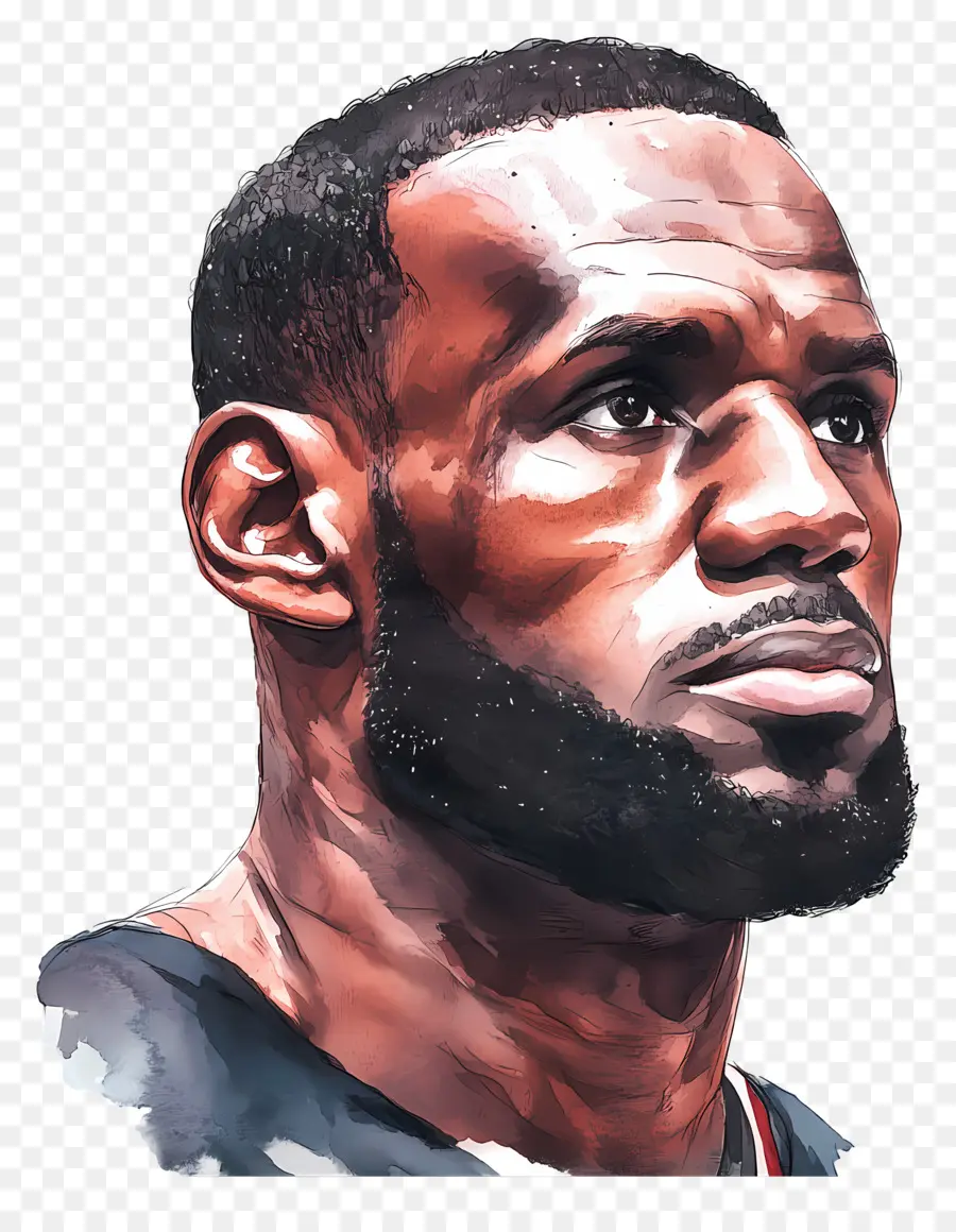 Lebron James，Portrait Artistique PNG