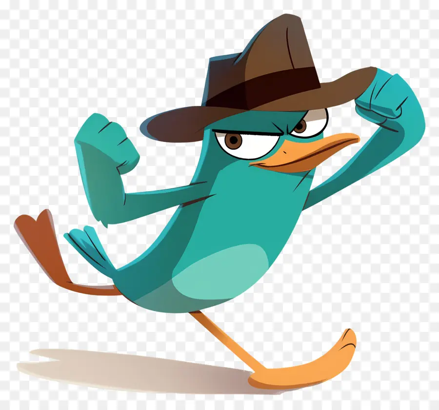 Perry L'ornithorynque，Agent Platypus En Action PNG