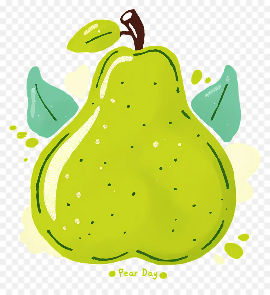 Journée Mondiale De La Poire，Poire Verte PNG