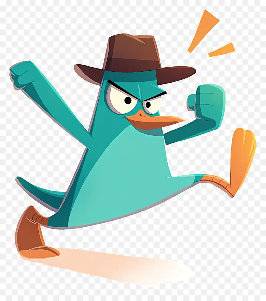 Perry L'ornithorynque，Agent Platypus En Action PNG