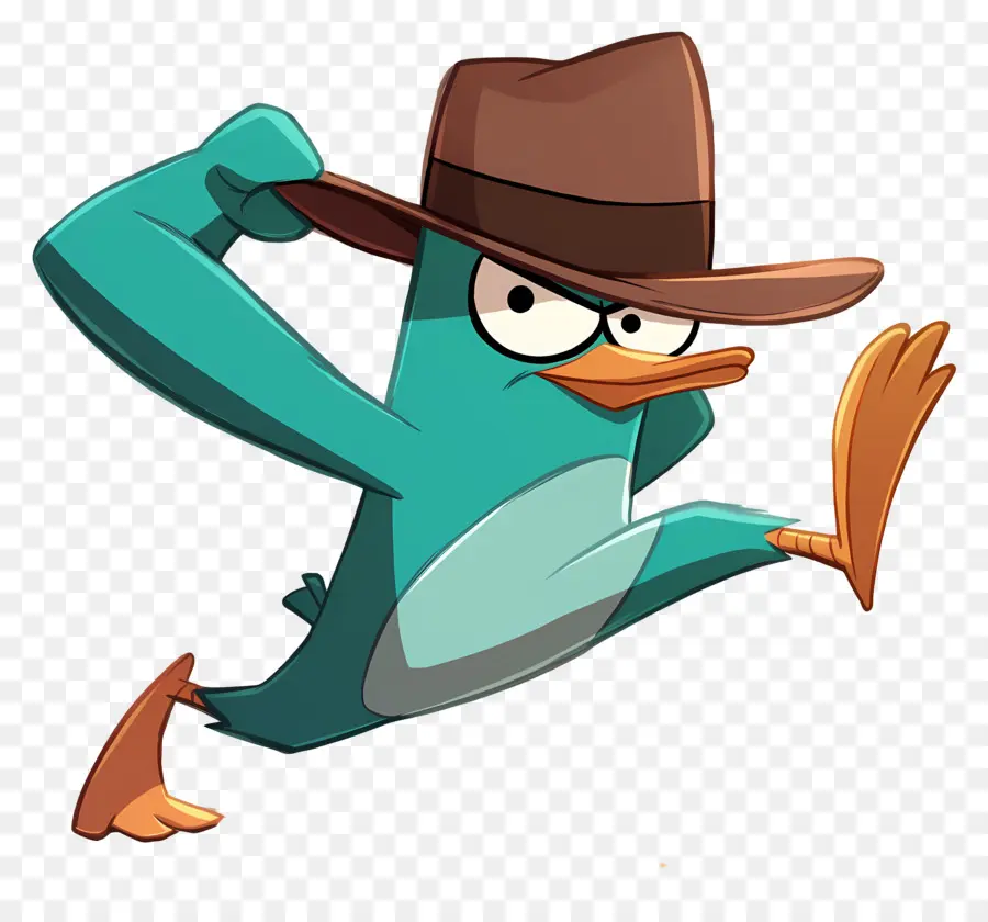 Perry L'ornithorynque，Agent Platypus En Action PNG