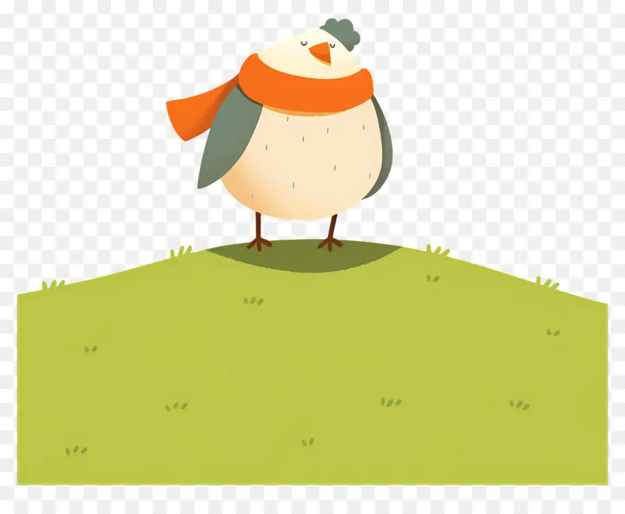 Oiseau De Dessin Animé，Oiseau Sur La Colline PNG