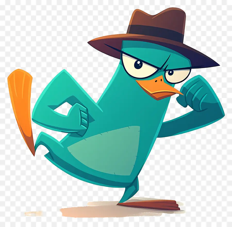 Perry L'ornithorynque，Agent Platypus En Action PNG