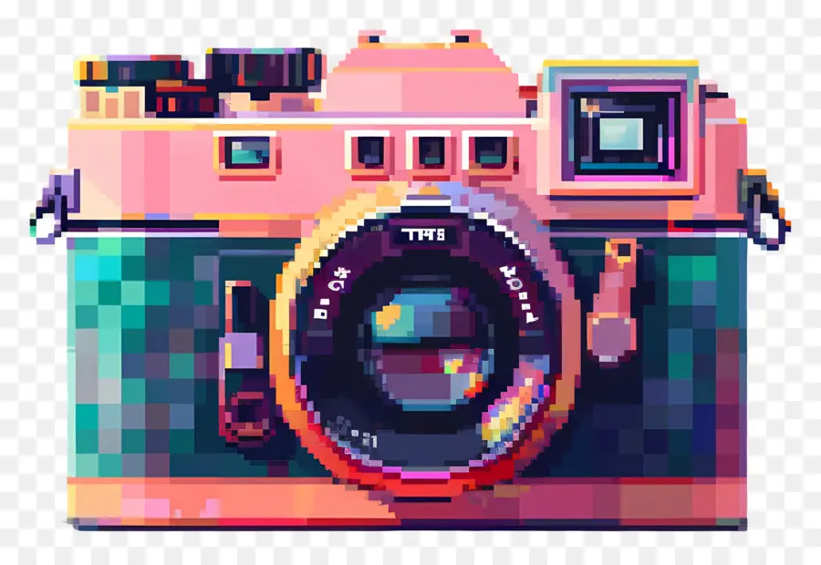 Caméra Pixel，Appareil Photo Pixel Art PNG