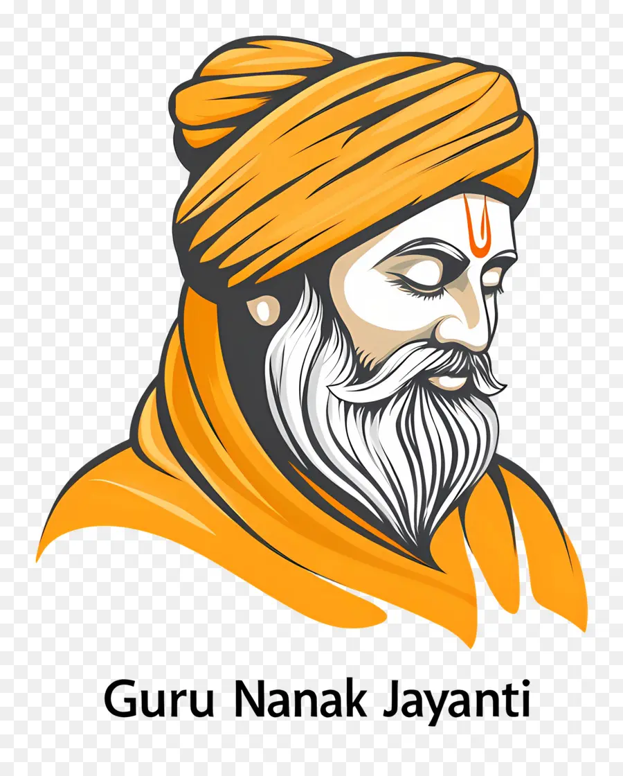 Gourou Nanak Jayanti，Illustration Du Gourou Nanak PNG