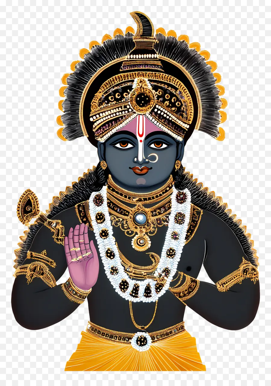 Shrinathji，Illustration De La Divinité Hindoue PNG