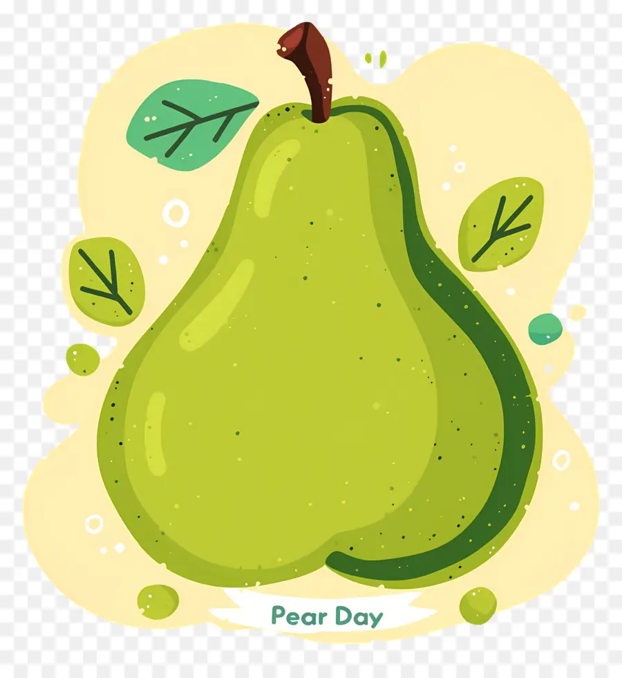 Journée Mondiale De La Poire，Poire Verte PNG