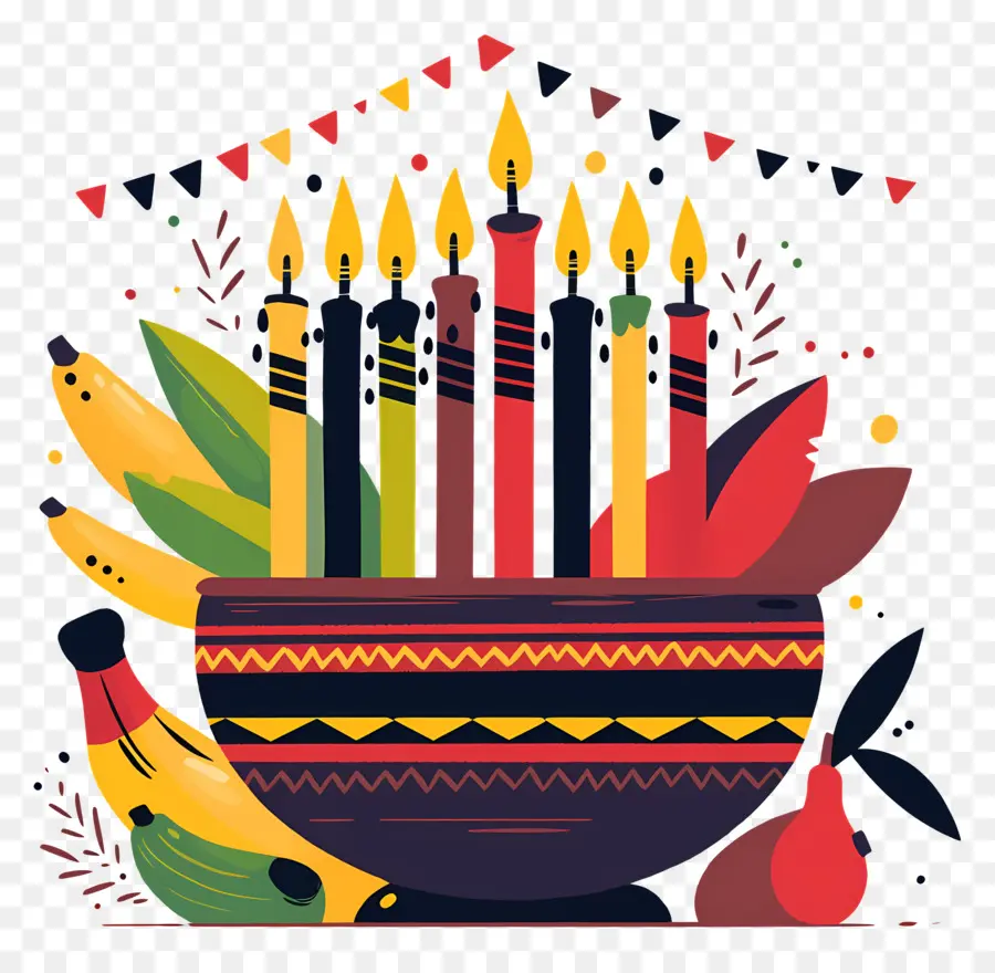 Joyeux Kwanzaa，Kwanzaa Kinara PNG