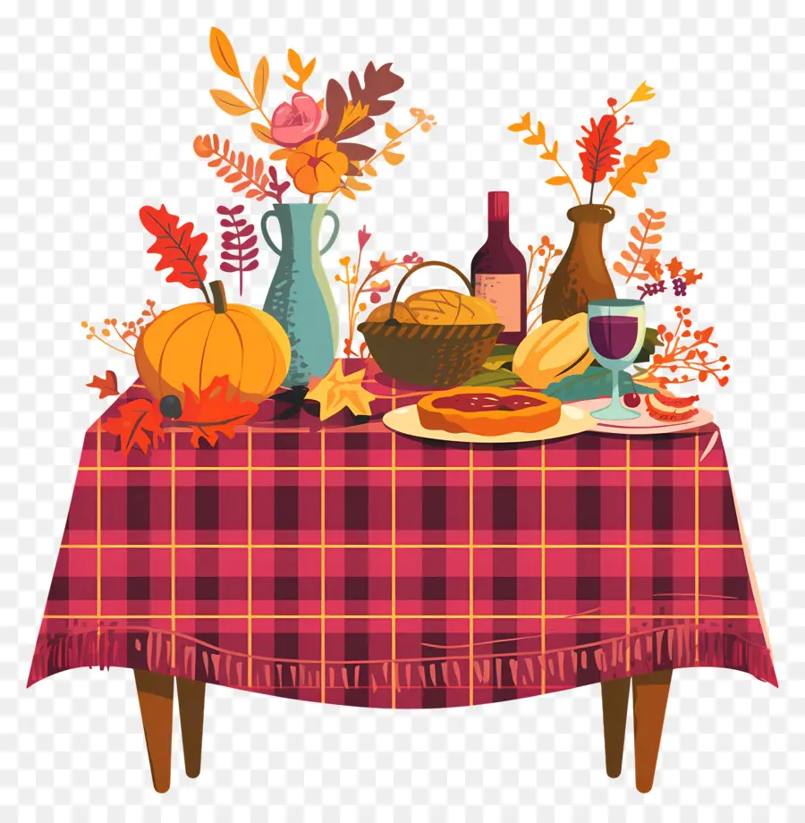 Table De Thanksgiving，Dîner De Thanksgiving PNG