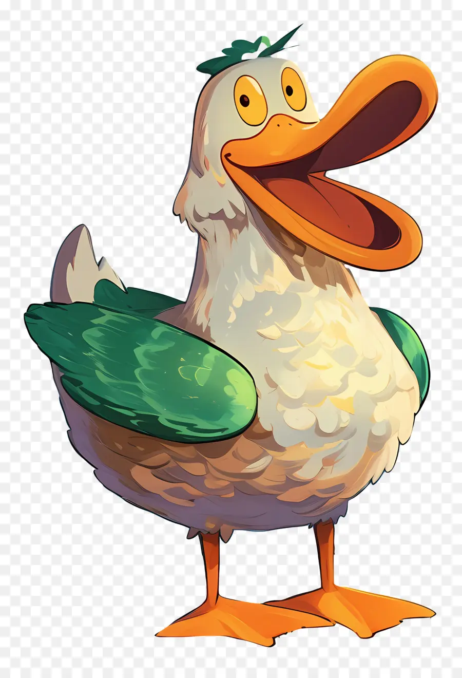 Canard De Dessin Animé，Canard Heureux PNG