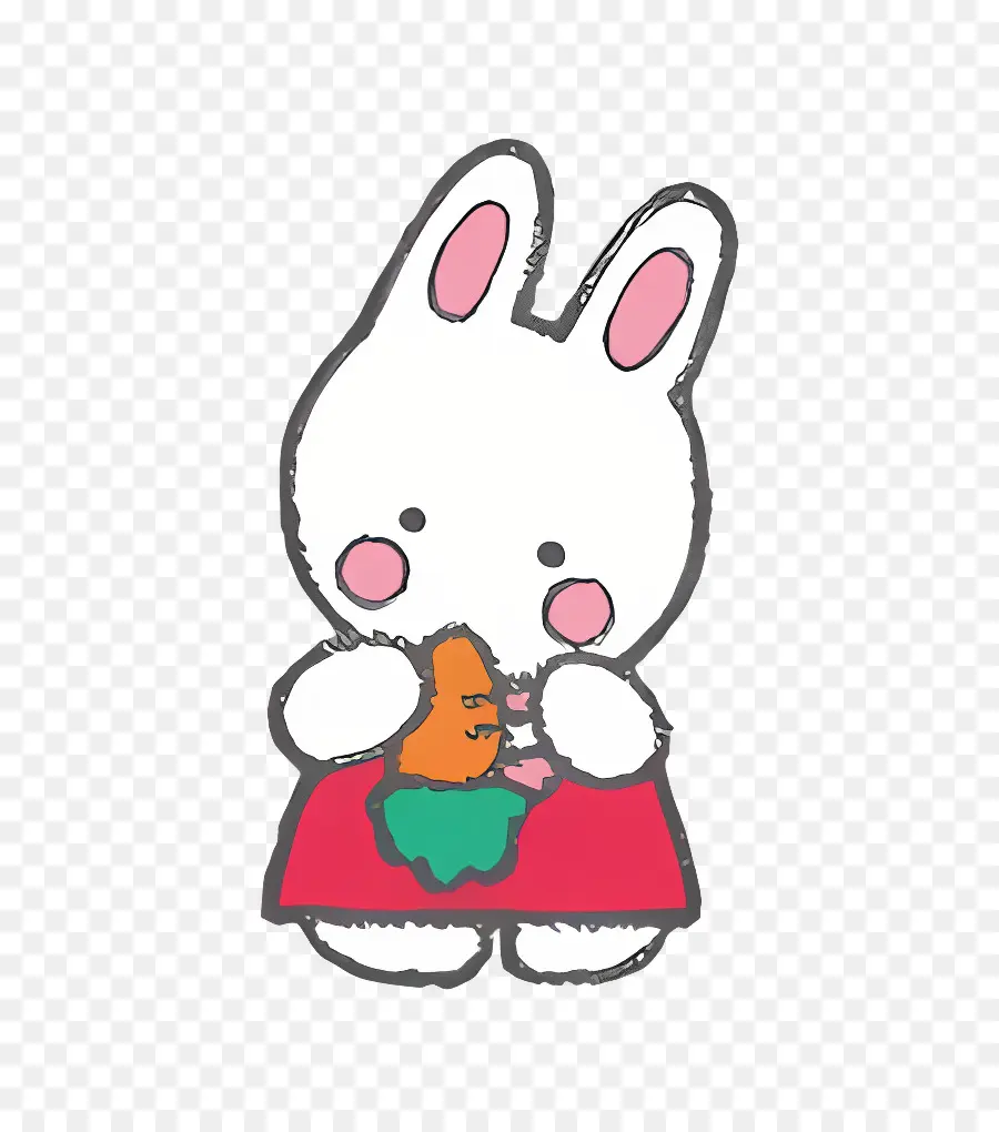 Joyeux Copains，Lapin Blanc à La Carotte PNG