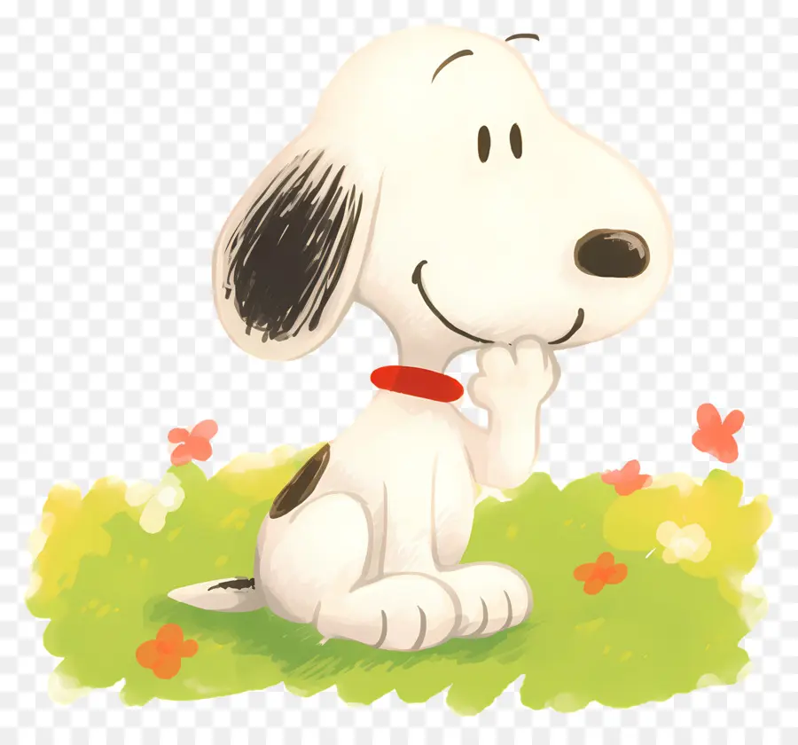 Printemps Snoopy，Chien De Dessin Animé PNG