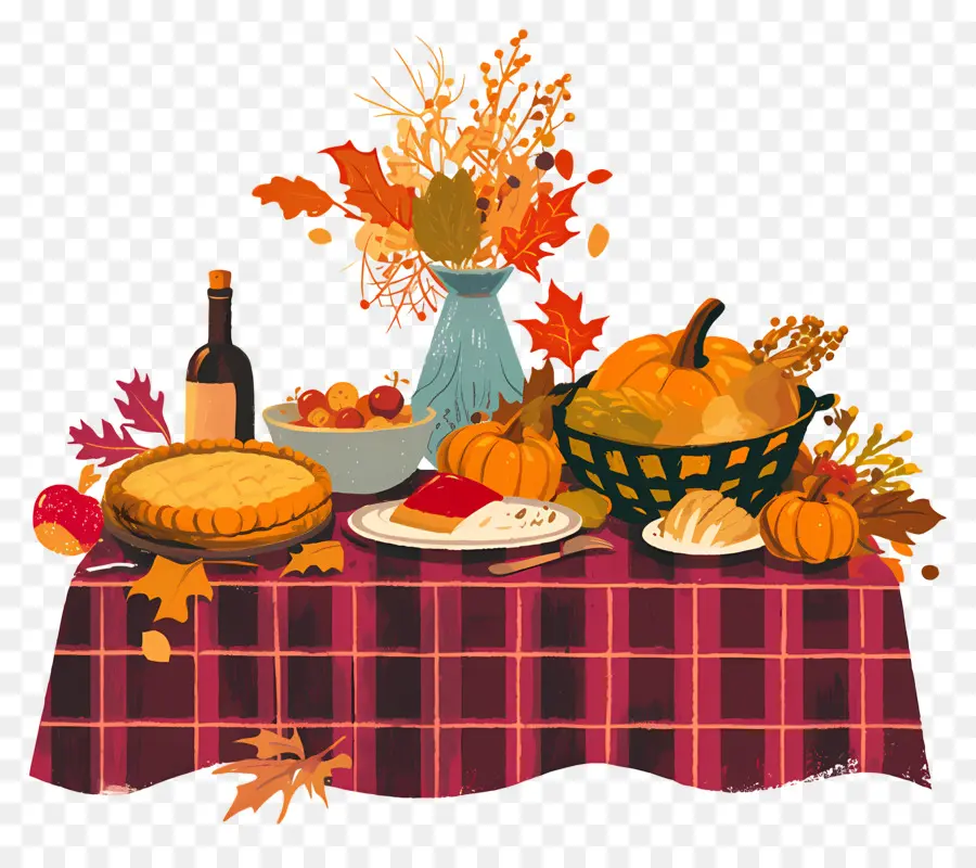 Table De Thanksgiving，Dîner De Thanksgiving PNG