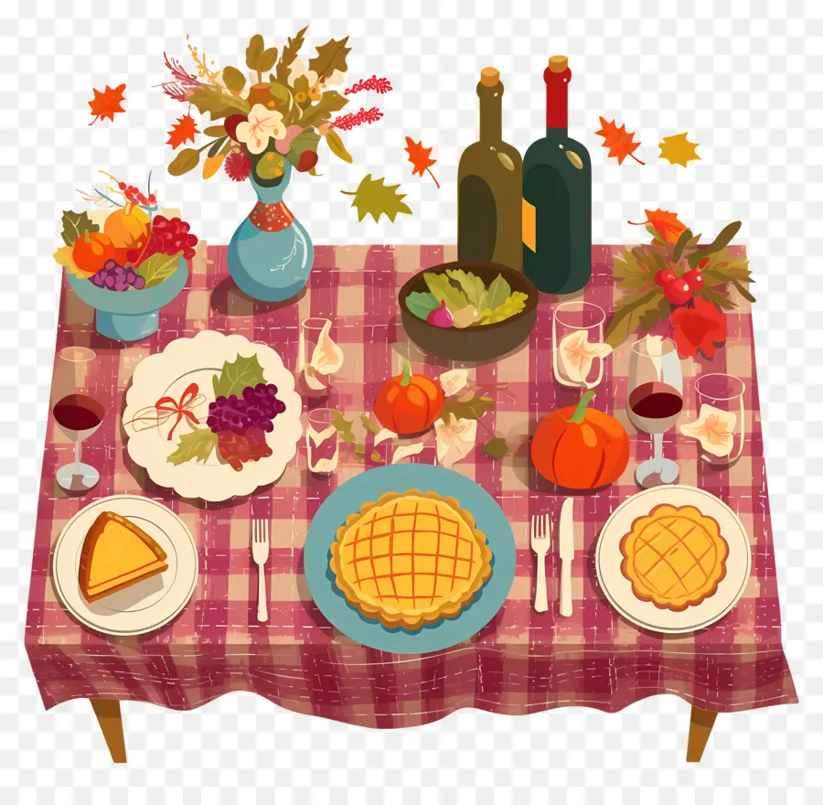 Table De Thanksgiving，Fête De Thanksgiving PNG