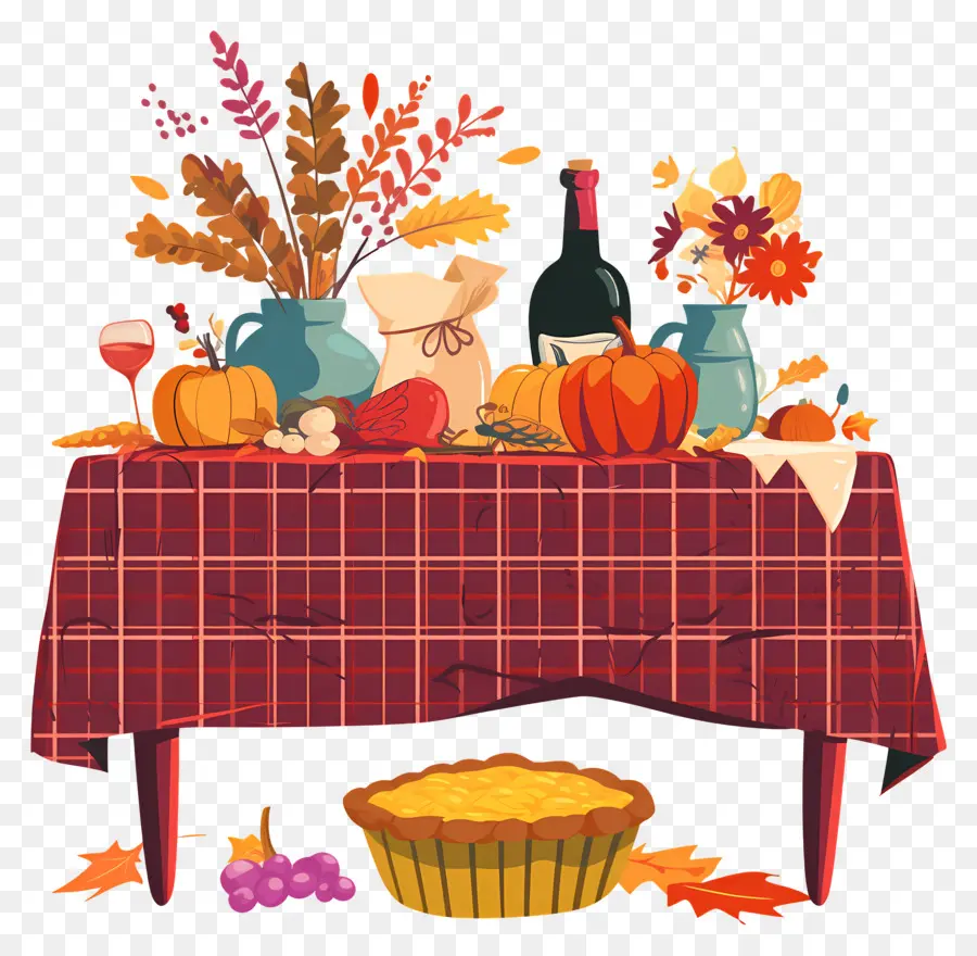 Table De Thanksgiving，Dîner De Thanksgiving PNG