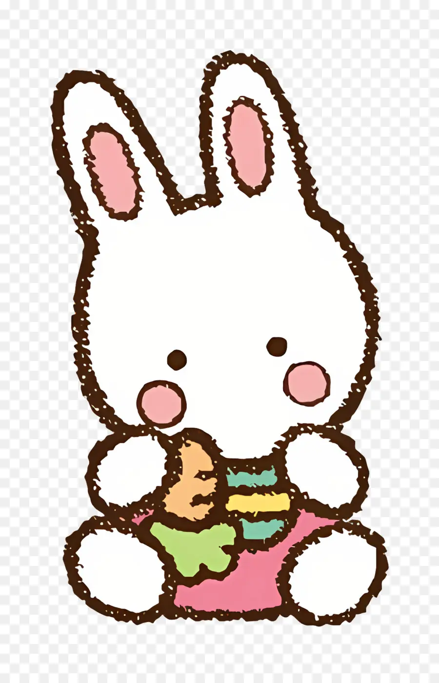 Joyeux Copains，Lapin Blanc à La Carotte PNG