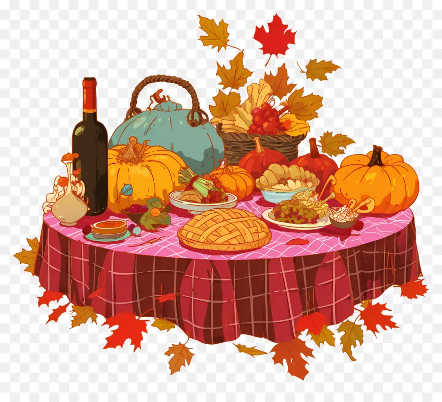 Table De Thanksgiving，Fête De Thanksgiving PNG