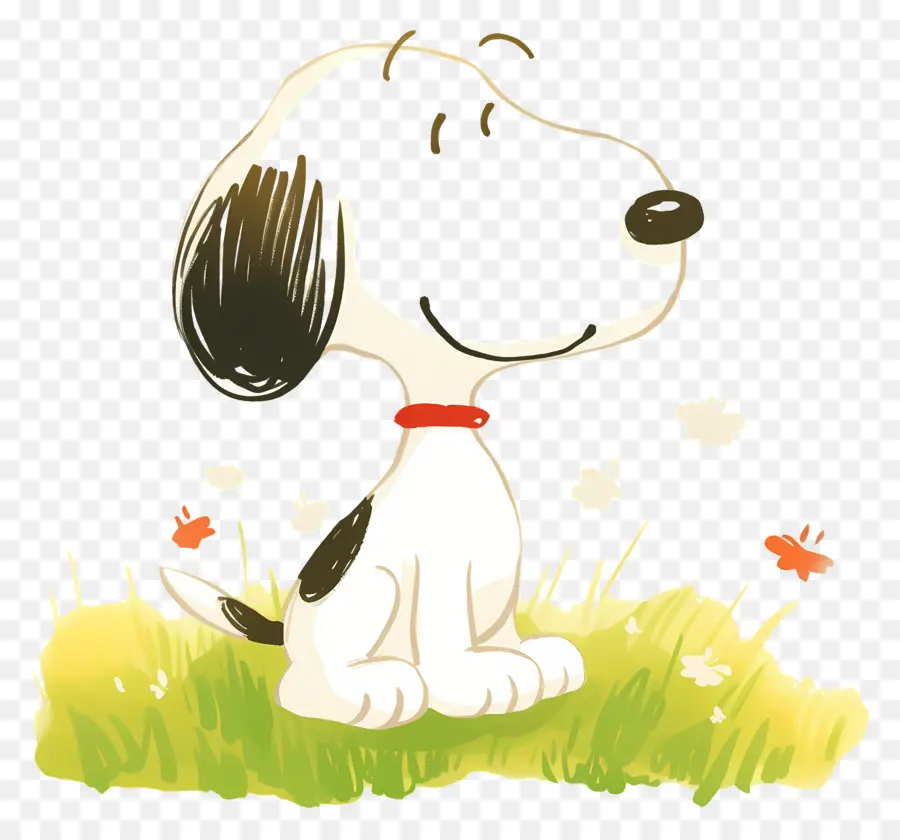 Printemps Snoopy，Chien De Dessin Animé PNG