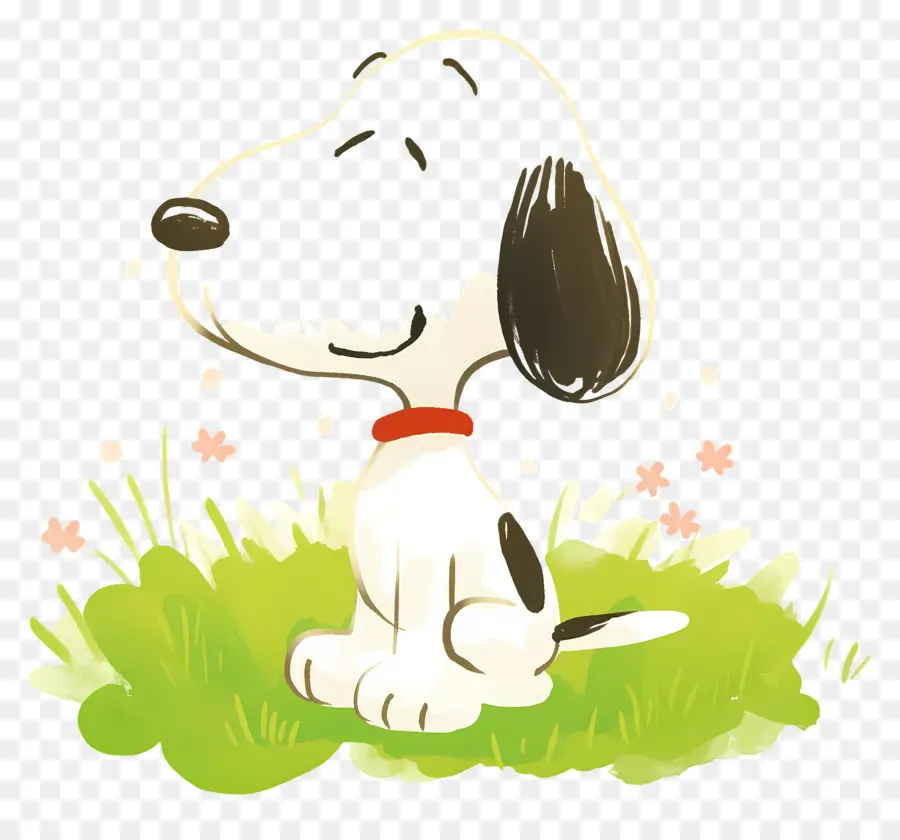 Printemps Snoopy，Chien De Dessin Animé PNG