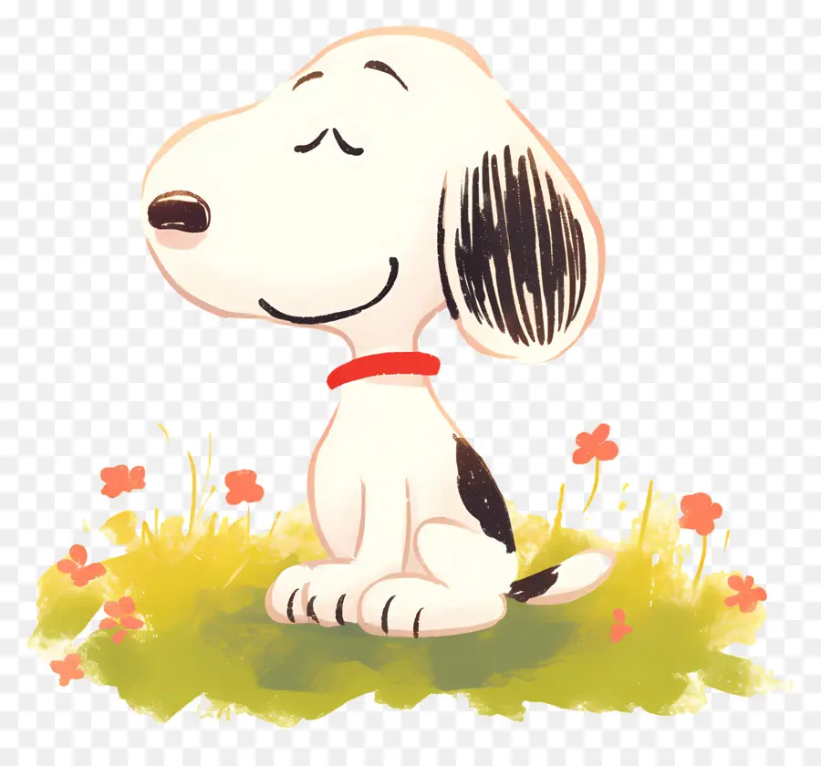 Printemps Snoopy，Chien De Dessin Animé PNG