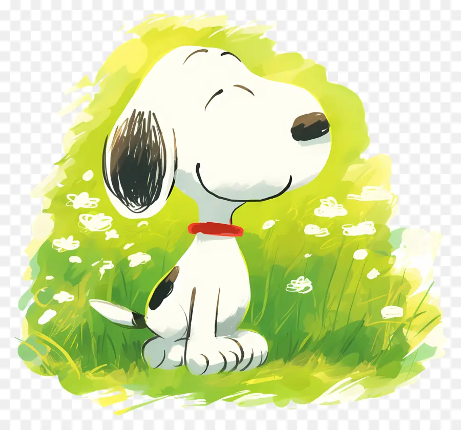 Printemps Snoopy，Chien De Dessin Animé PNG