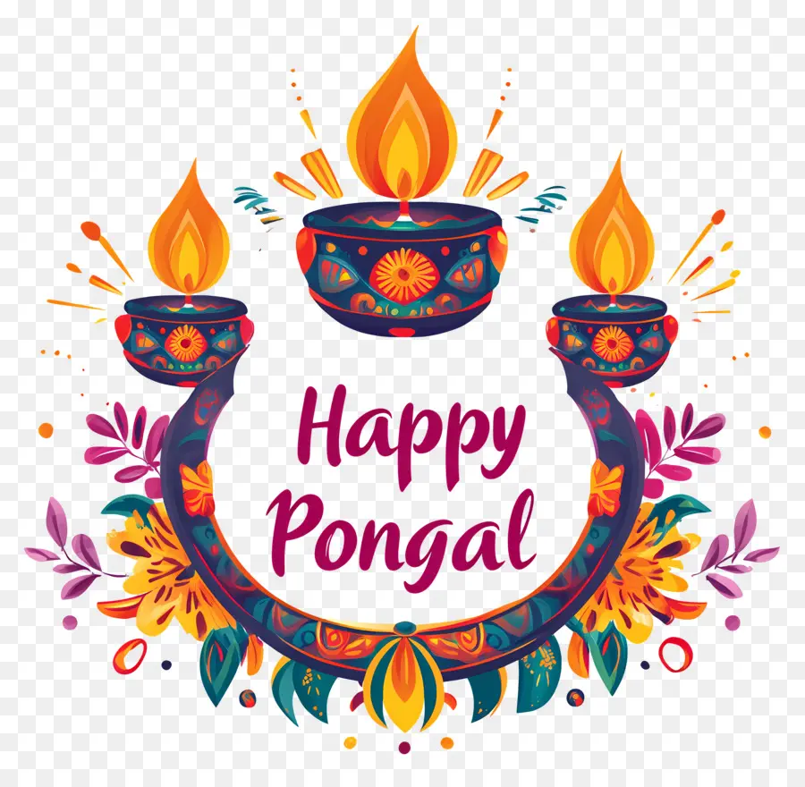 Joyeux Pongal，Lampes Décoratives PNG