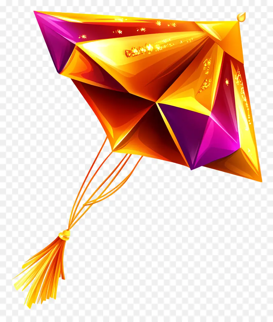 Joyeux Makar Sankranti，Cerf Volant Coloré PNG