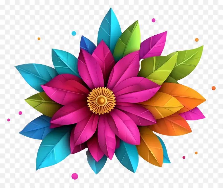 Joyeux Makar Sankranti，Fleur Colorée PNG