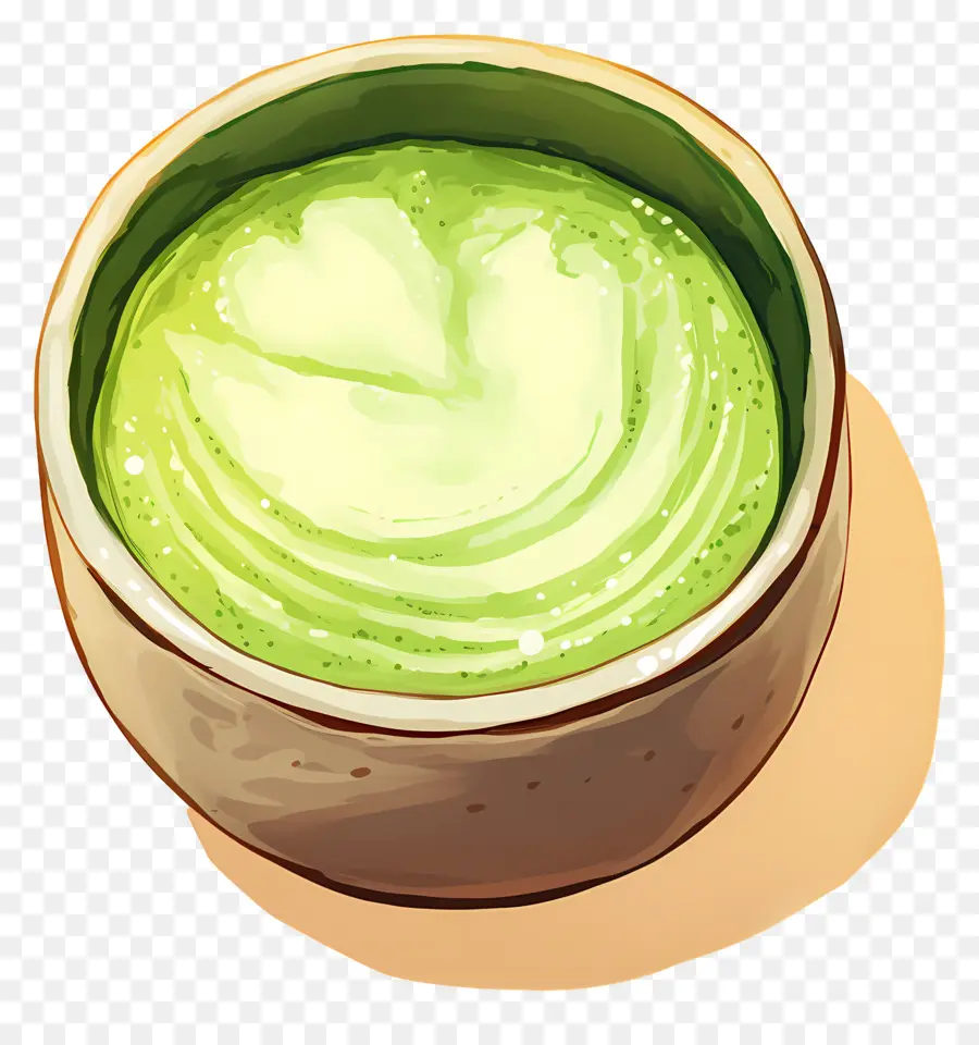 Thé Au Lait Matcha，Matcha Vert PNG