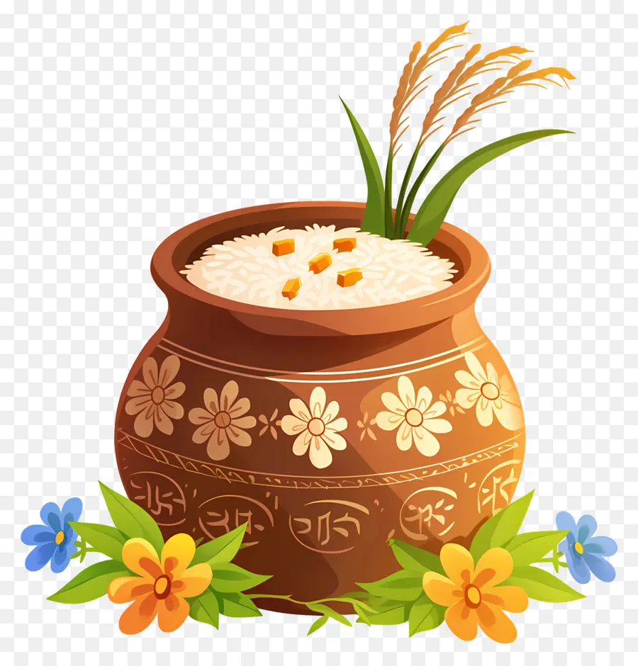 Pot Pongal，Pot De Riz PNG