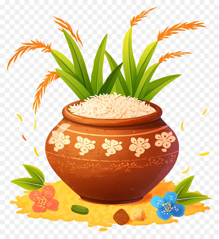 Pot Pongal，Pot De Riz PNG