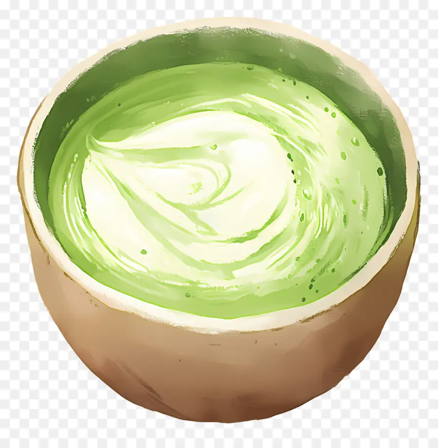 Thé Au Lait Matcha，Matcha Vert PNG