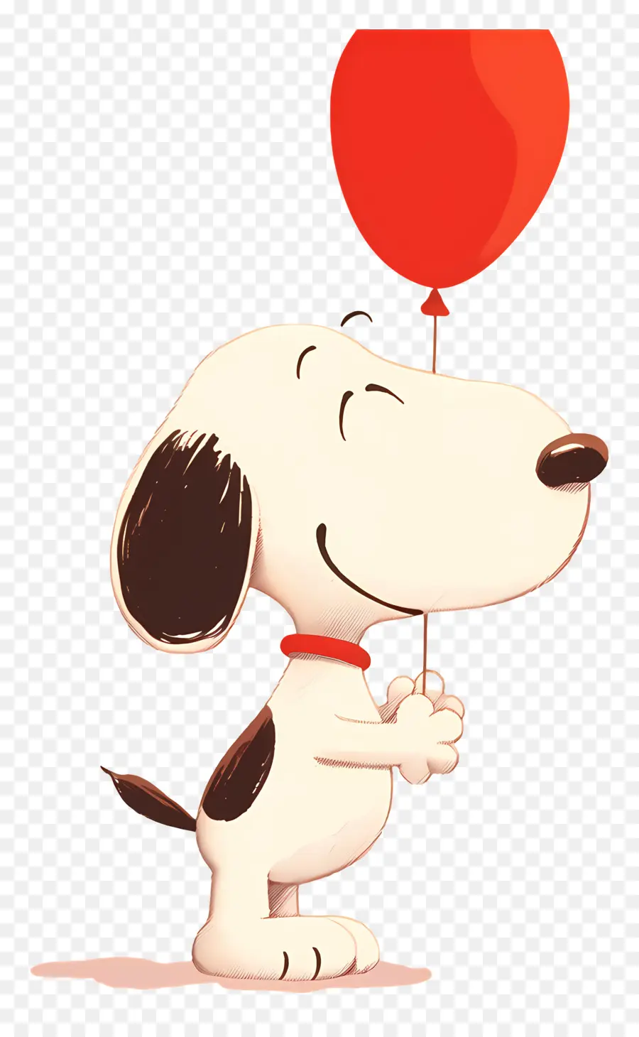 Snoopy Tenant Un Ballon，Chien De Dessin Animé Avec Ballon PNG