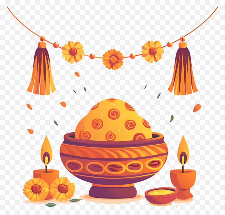 Raksha Bandhan，Bol Décoratif PNG