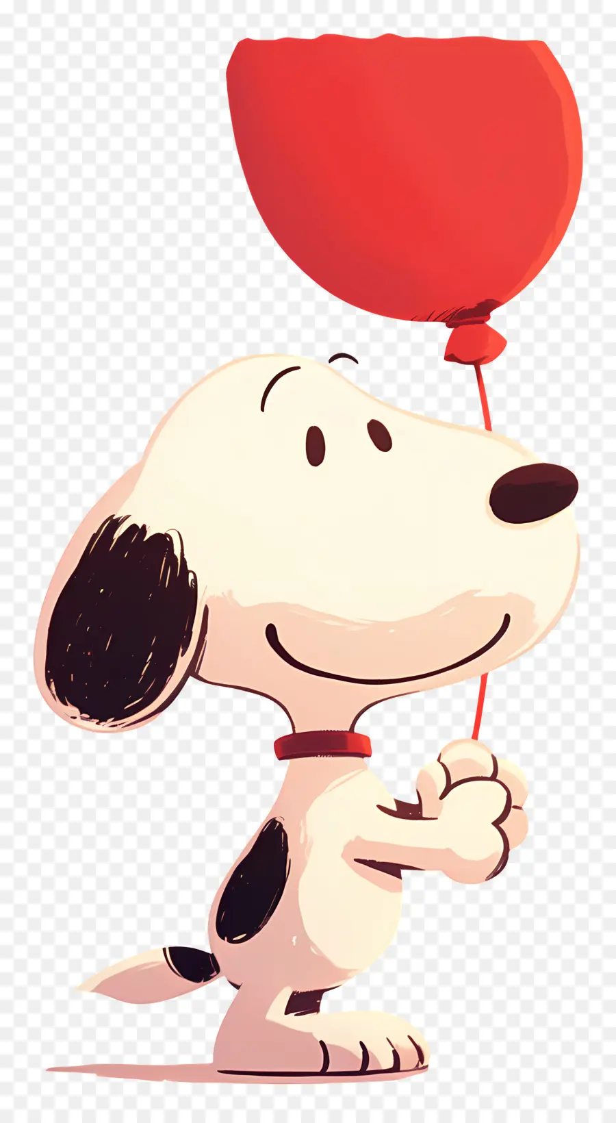 Snoopy Tenant Un Ballon，Chien De Dessin Animé Avec Ballon PNG