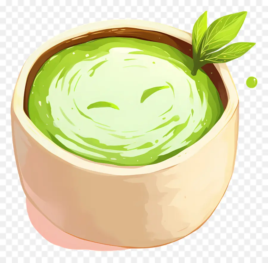 Thé Au Lait Matcha，Thé Vert PNG