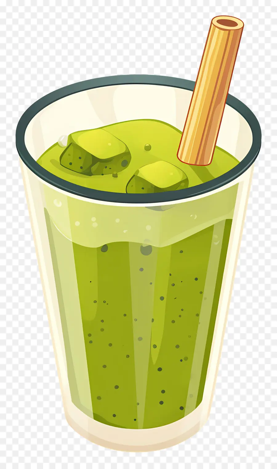 Thé Au Lait Matcha，Smoothie Vert PNG