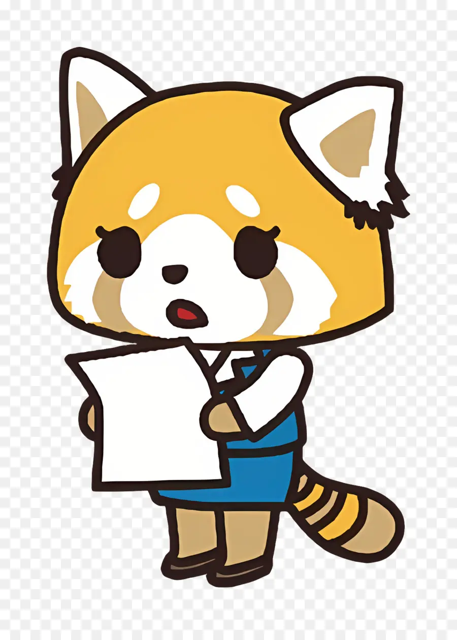 Retsuko，Panda Roux De Dessin Animé PNG